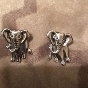 Vintage Avon Elephant pierced earrings